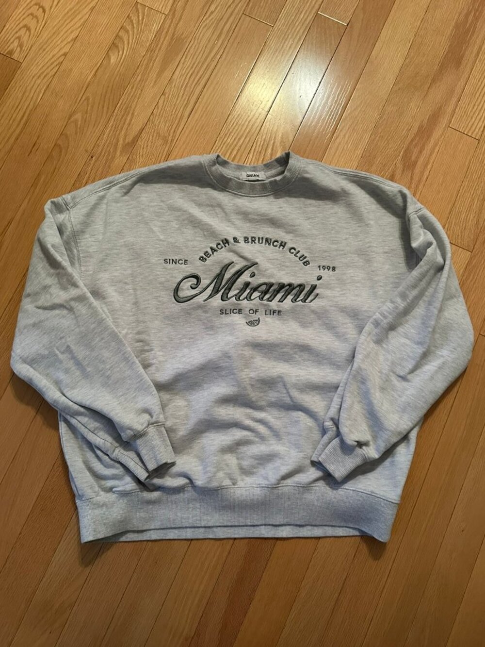Garage - Grey Miami Graphic Crewneck